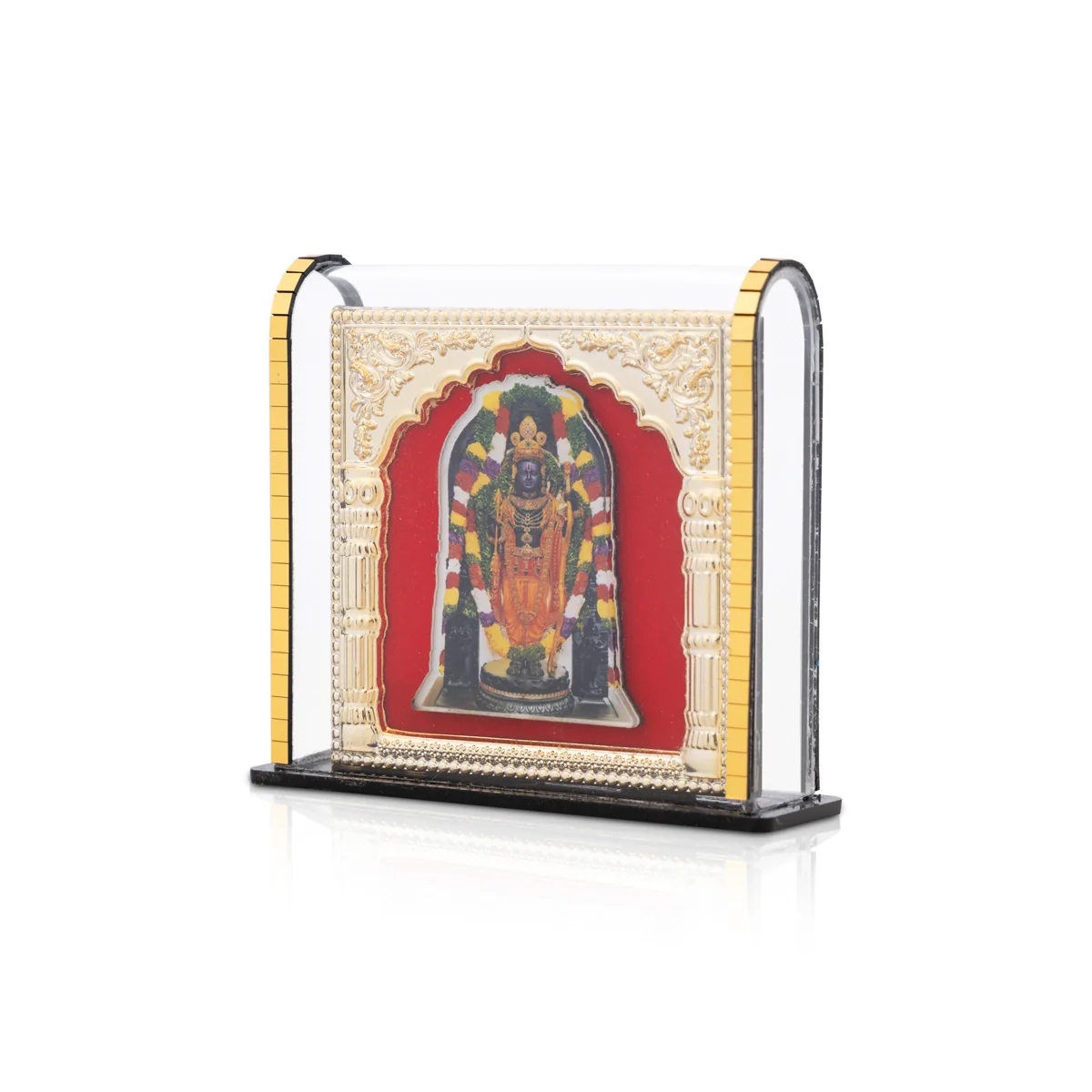 Ayodhya Rama Acrylic Photo Frame - 2.75 x 3 Inches | Acrylic Picture Frame/ Acrylic Photo Stand for Car - Image 3
