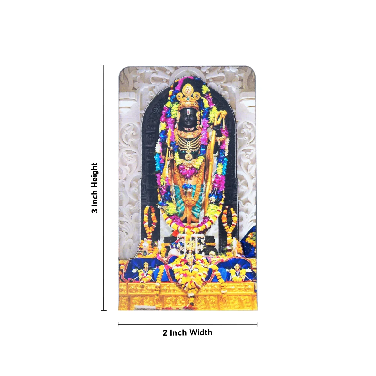 Ayodhya Rama Fridge Magnet - 3 x 2 Inches | Photo Magnet/ Double Layer Picture Magnet for Home - Image 4