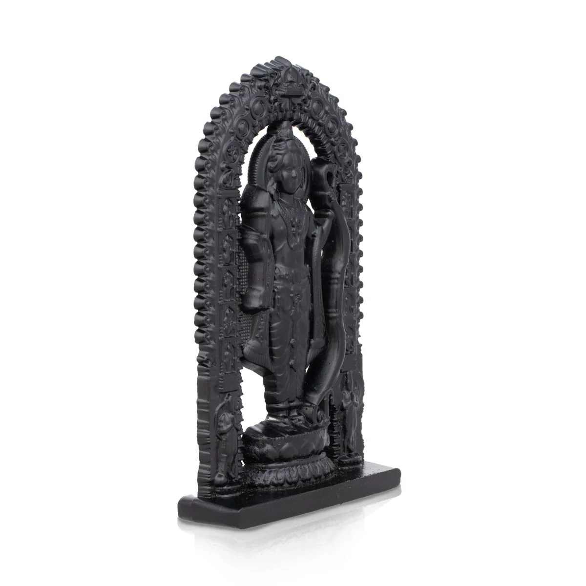 Ayodhya Rama Idol - 3 x 1.5 Inches | Black Ayodhya Ramar Statue for Pooja - Image 2