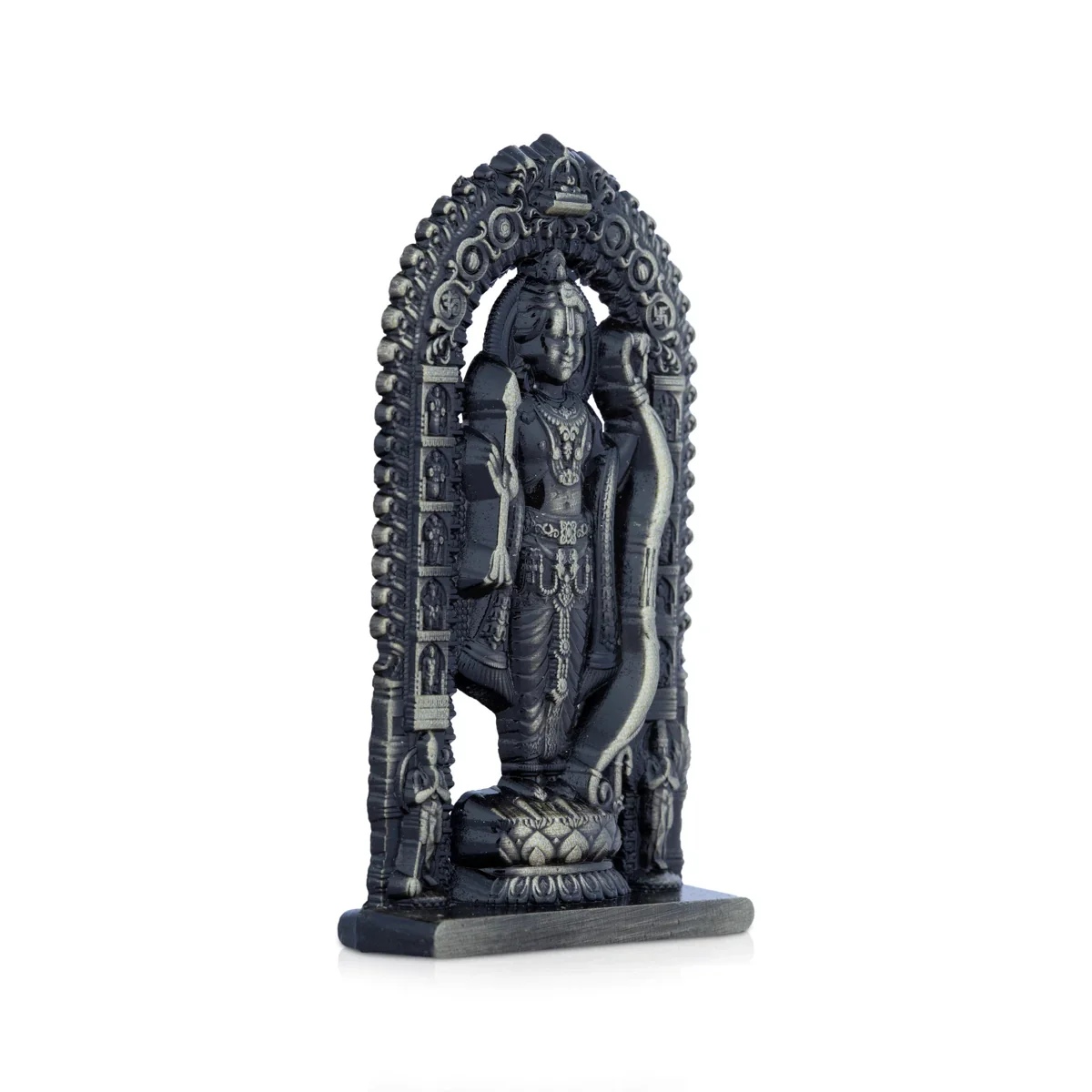 Ayodhya Rama Idol - 3 x 1.5 Inches | Zinc Statue/ Antique Polish Ayodhya Ramar Statue for Pooja - Image 6