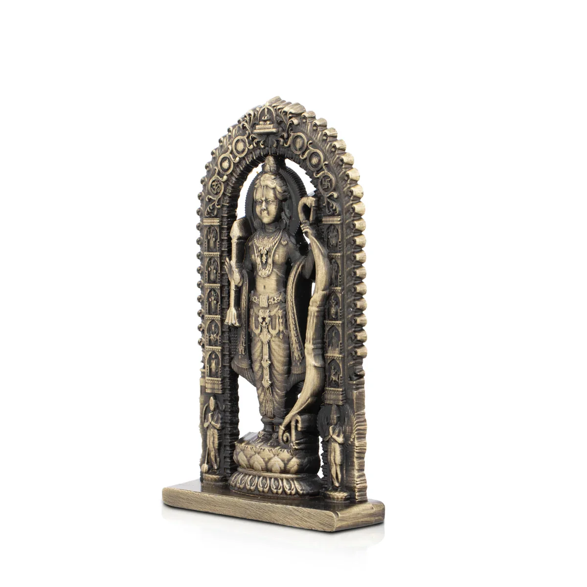 Ayodhya Rama Idol - 3 x 1.5 Inches | Zinc Statue/ Antique Polish Ayodhya Ramar Statue for Pooja - Image 7