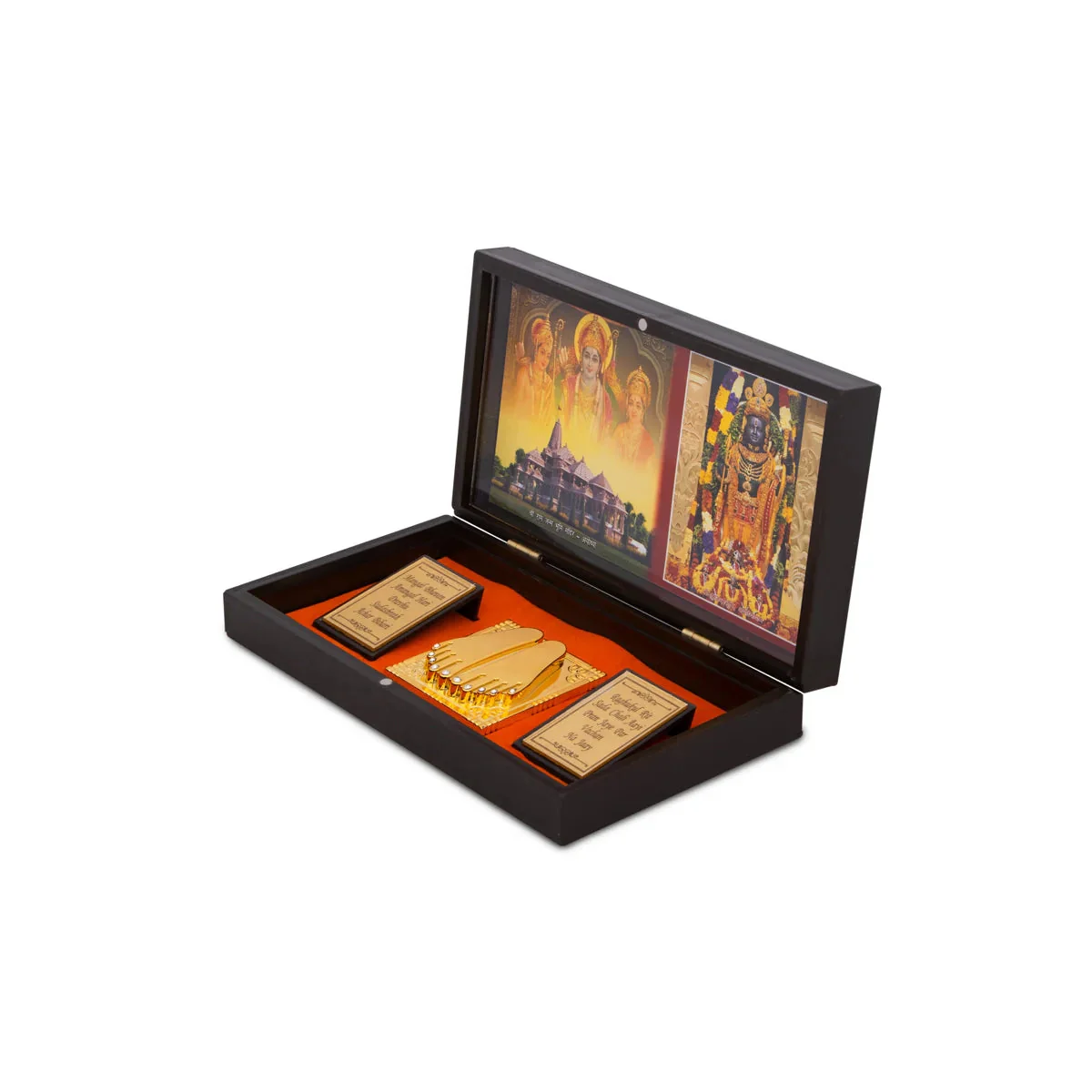 Ayodhya Rama Murti Design Pooja Box - 1.5 X 8 X 4 Inches | Puja Box/ Charan Paduka Box For Pooja And Gifting - Image 3