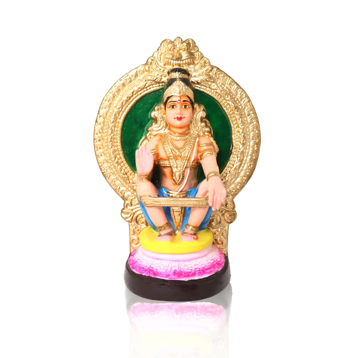 Ayyappan Paper Mache Golu Bommai - 12 Inches | Giri Golu Doll/ Navaratri Golu Bomma/Gombe/Bommai - Image 2