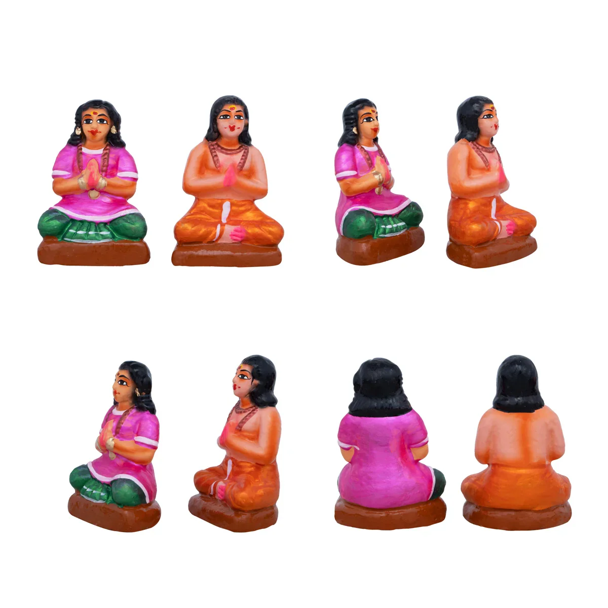 Ayyappan Clay Golu Bommai Set - 8 x 4.5 Inches | Giri Golu Doll/ Navaratri Golu Bomma/Gombe/Bommai - Image 4