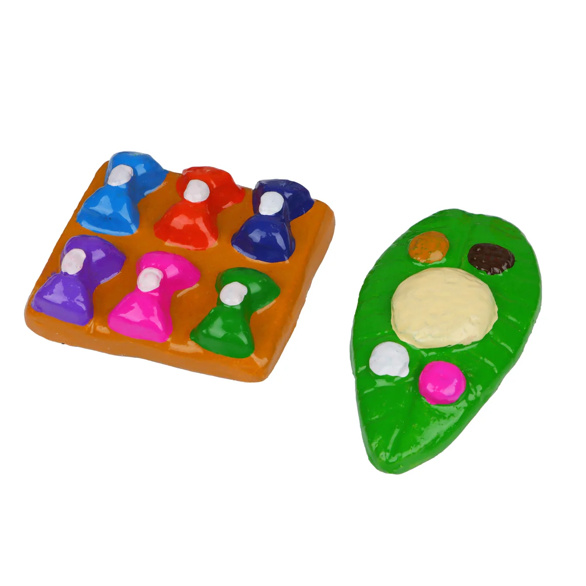Ayyappan Irumudi Kattu Clay Golu Bommai Set - 7 x 3.5 Inches | Giri Golu Doll/ Navaratri Golu Bomma/Gombe - Image 2