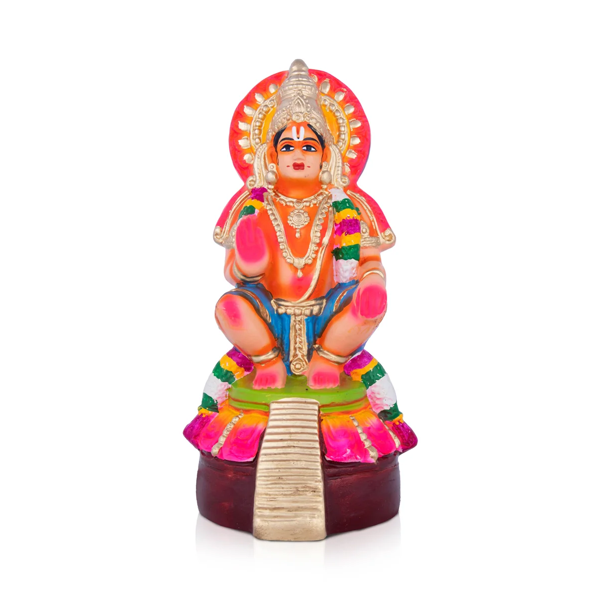 Ayyappan Paper Mache Golu Bommai - 11 x 5 Inches | Giri Golu Doll/ Navaratri Golu Bomma/Gombe/Bommai