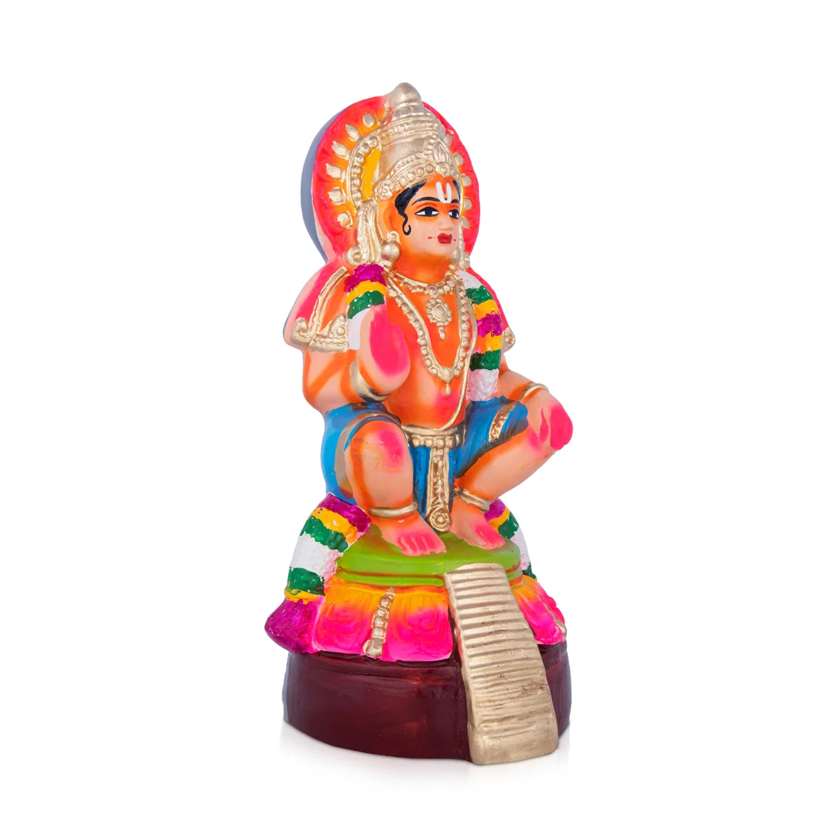 Ayyappan Paper Mache Golu Bommai - 11 x 5 Inches | Giri Golu Doll/ Navaratri Golu Bomma/Gombe/Bommai - Image 3