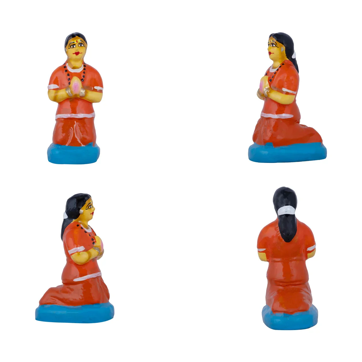 Ayyappan Pooja Clay Golu Bommai Set - 12 x 7.5 Inches | Giri Golu Doll/ Navaratri Golu Bomma/Gombe/Bommai - Image 6