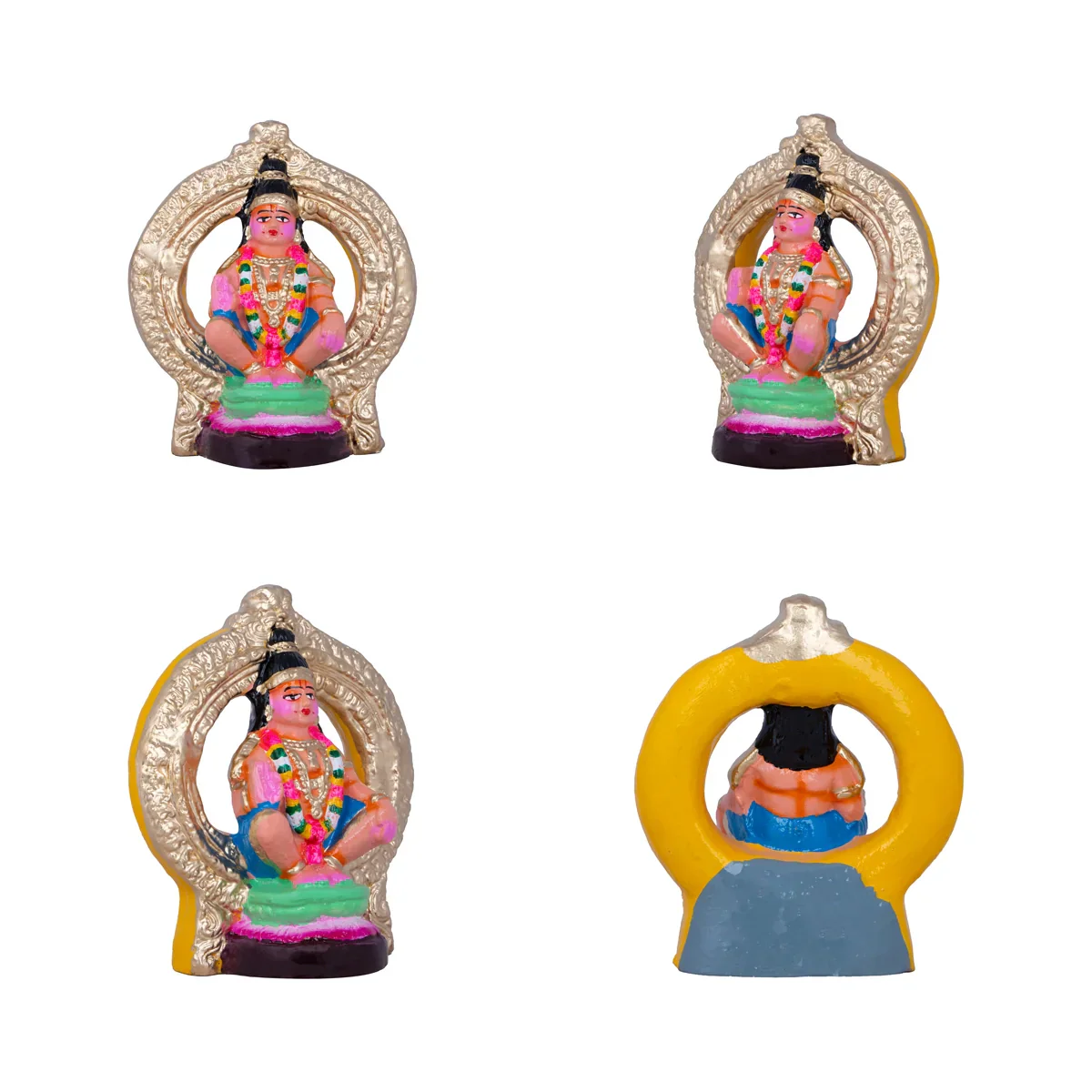 Ayyappan Pooja Clay Golu Bommai Set - 14 x 12 Inches | Giri Golu Doll/ Navaratri Golu Bomma/ Gombe/ Bommai - Image 2