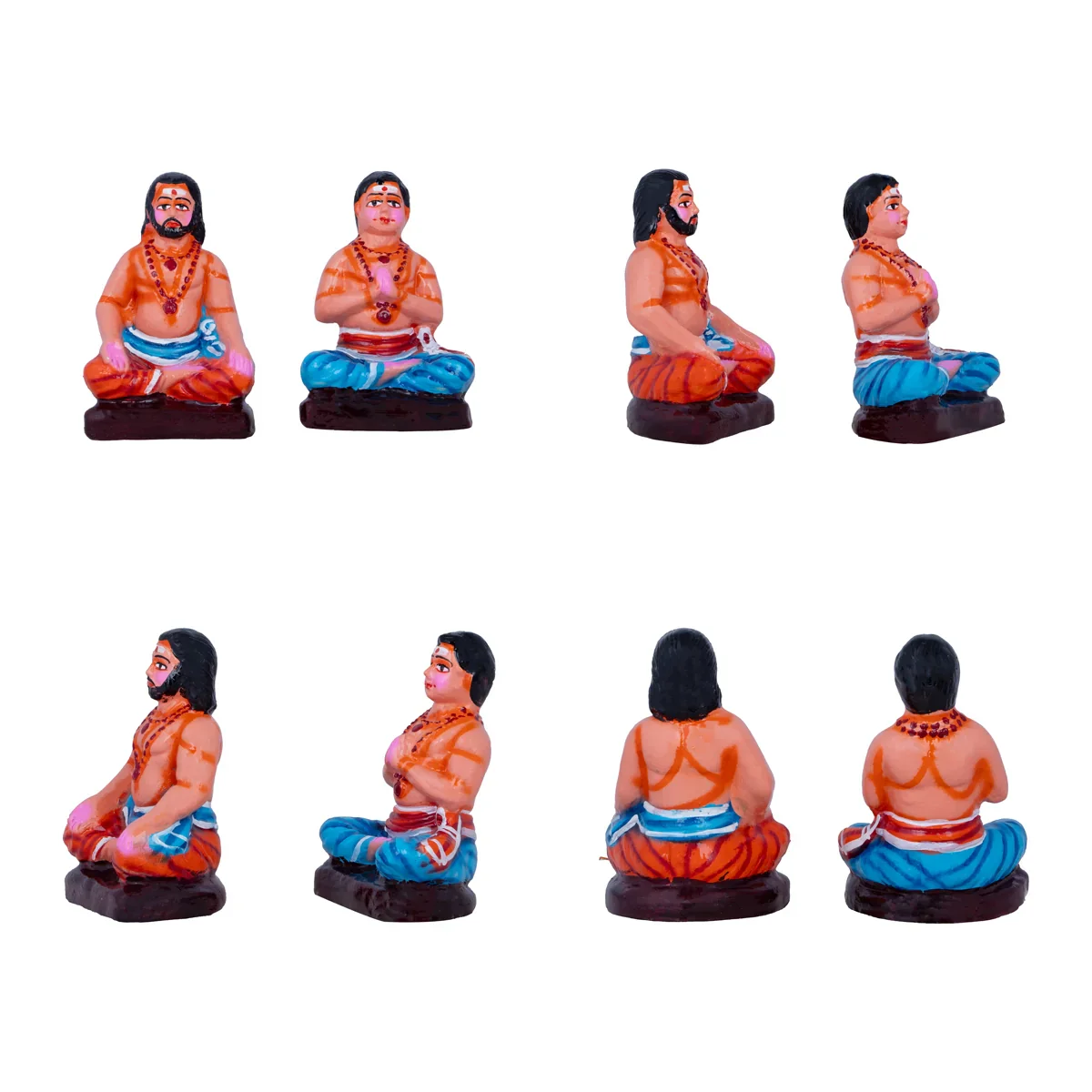 Ayyappan Pooja Clay Golu Bommai Set - 14 x 12 Inches | Giri Golu Doll/ Navaratri Golu Bomma/ Gombe/ Bommai - Image 5