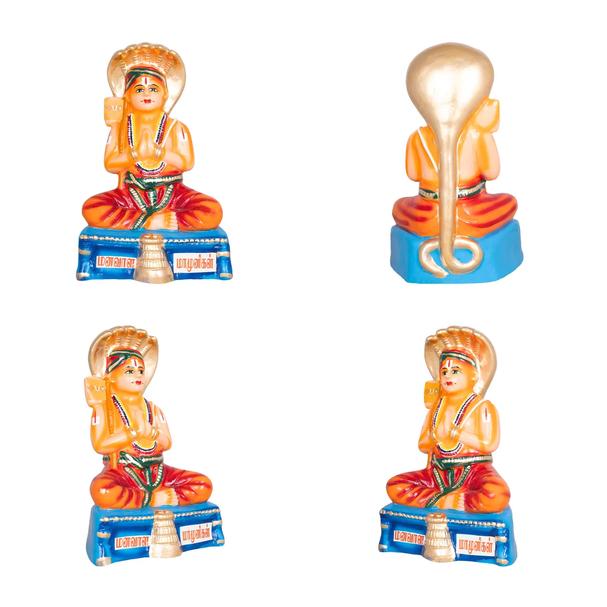 Azhvargal Paper Mache Golu Bommai Set - 12 X 7 Inches | Giri Golu Doll/ Alvars Navaratri Gombe/ Navratri Decor - Image 5