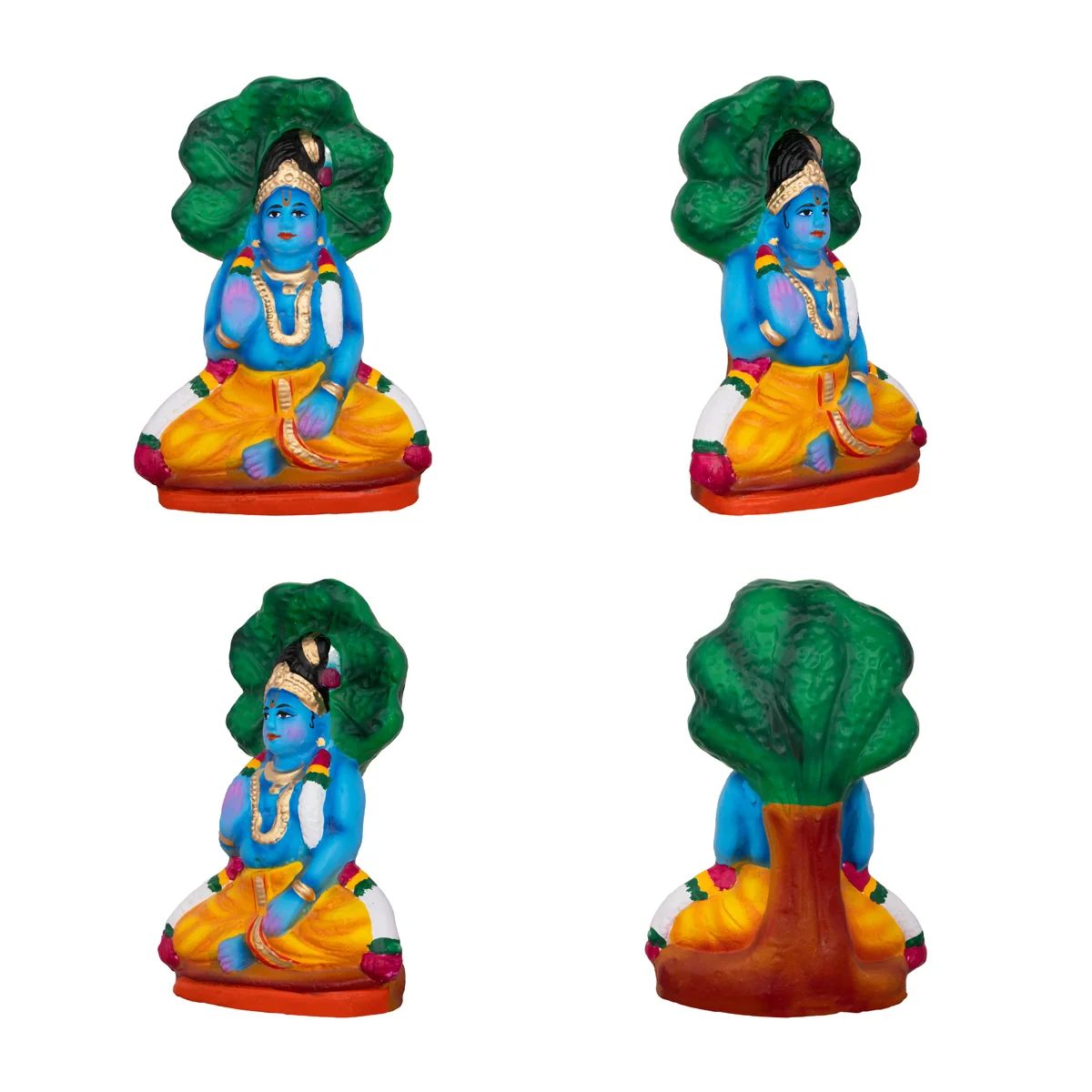Azhwargal Clay Golu Bommai Set - 8 x 3 Inches | Giri Golu Doll/ Navaratri Golu Bomma/Gombe/Bommai - Image 13