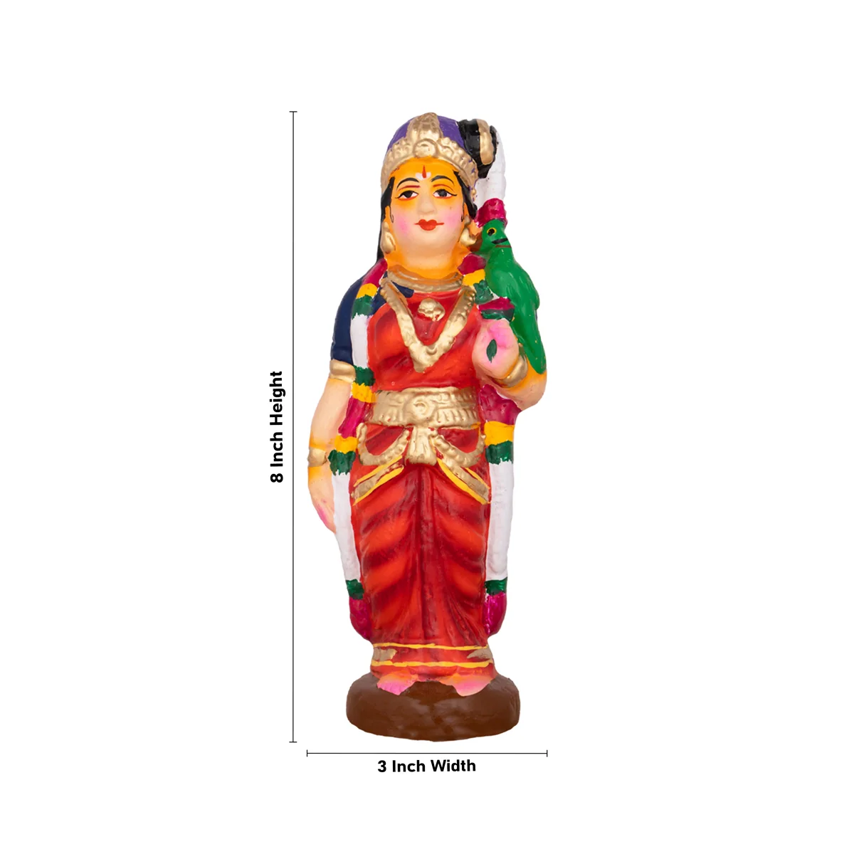 Azhwargal Clay Golu Bommai Set - 8 x 3 Inches | Giri Golu Doll/ Navaratri Golu Bomma/Gombe/Bommai - Image 14