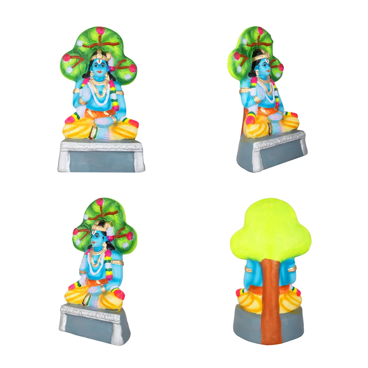Azhwargal Paper Mache Golu Bommai Set - 11 x 7 Inches | Giri Golu Doll/ Navaratri Golu Bomma/Gombe/Bommai - Image 2