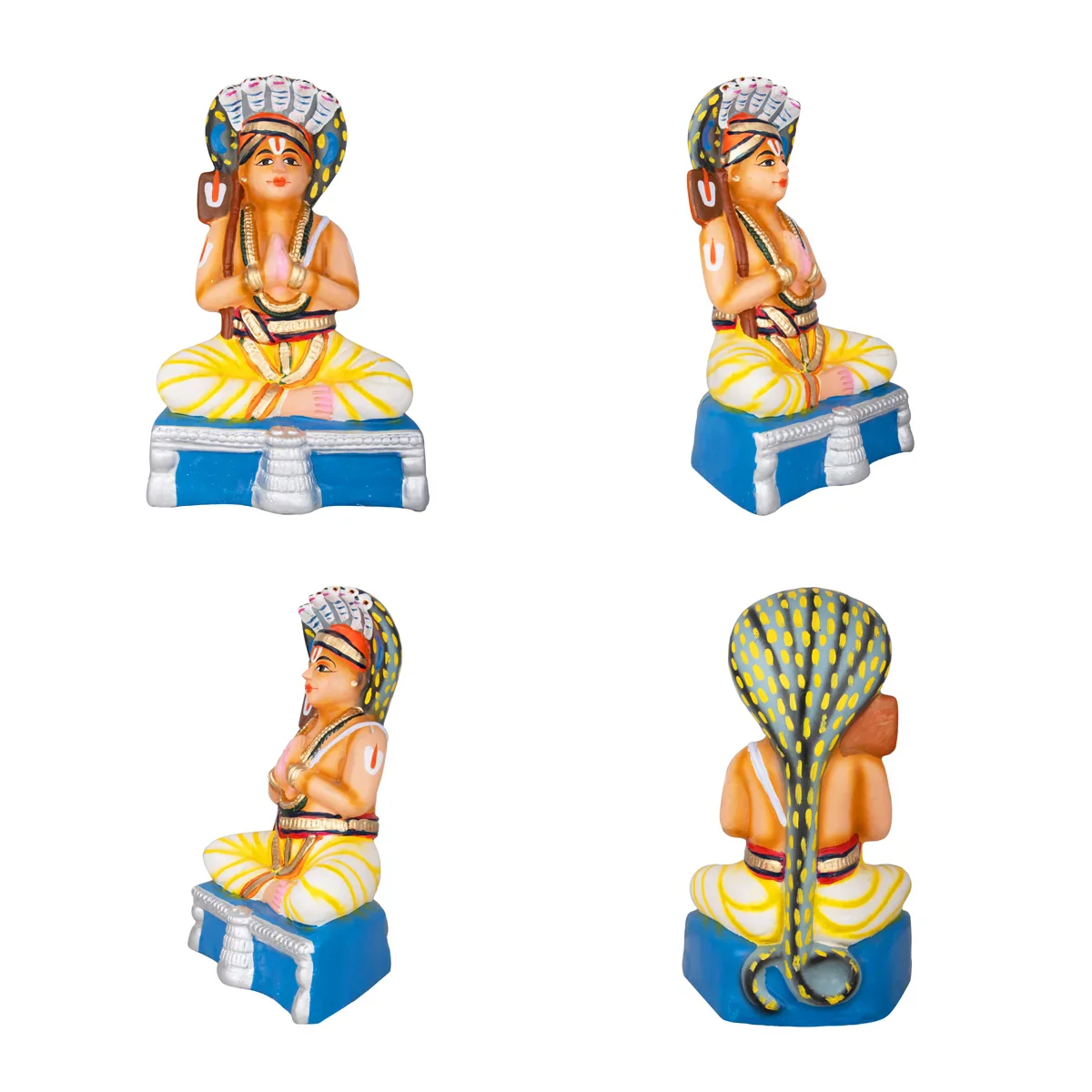Azhwargal Paper Mache Golu Bommai Set - 11 x 7 Inches | Giri Golu Doll/ Navaratri Golu Bomma/Gombe/Bommai - Image 5