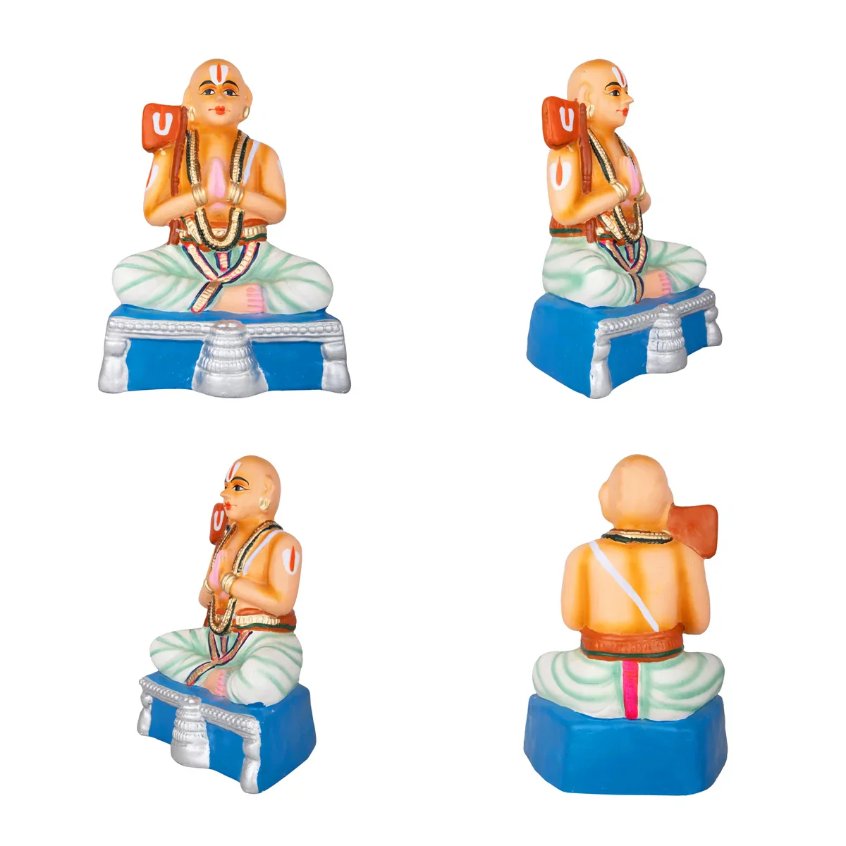 Azhwargal Paper Mache Golu Bommai Set - 11 x 7 Inches | Giri Golu Doll/ Navaratri Golu Bomma/Gombe/Bommai - Image 6