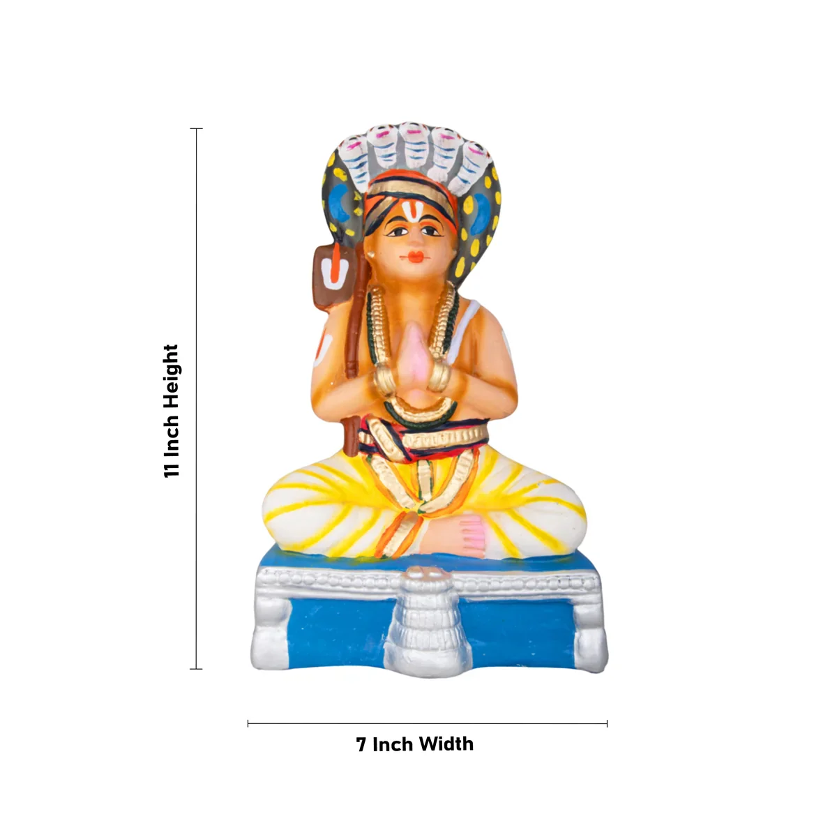 Azhwargal Paper Mache Golu Bommai Set - 11 x 7 Inches | Giri Golu Doll/ Navaratri Golu Bomma/Gombe/Bommai - Image 7