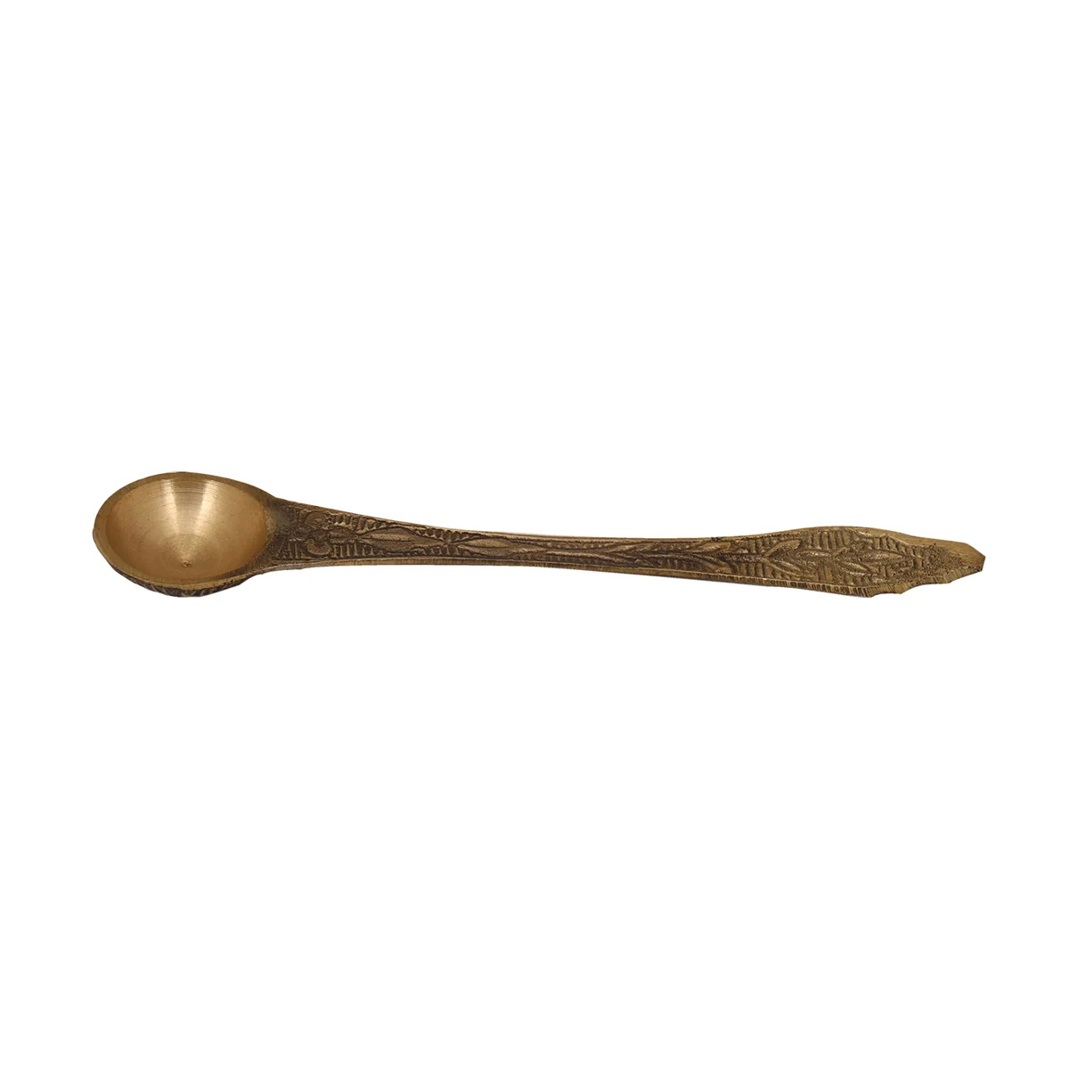 Brass Achmani - 5 Inches | Uddharani/ Pali Spoon/ Pancha Patra Spoon for Pooja/ 20 Gms Approx - Image 2