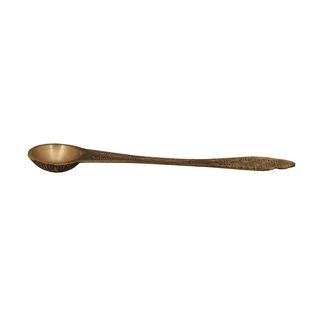 Brass Achmani - 5 Inches | Uddharani/ Pali Spoon/ Pancha Patra Spoon for Pooja/ 20 Gms Approx - Image 4