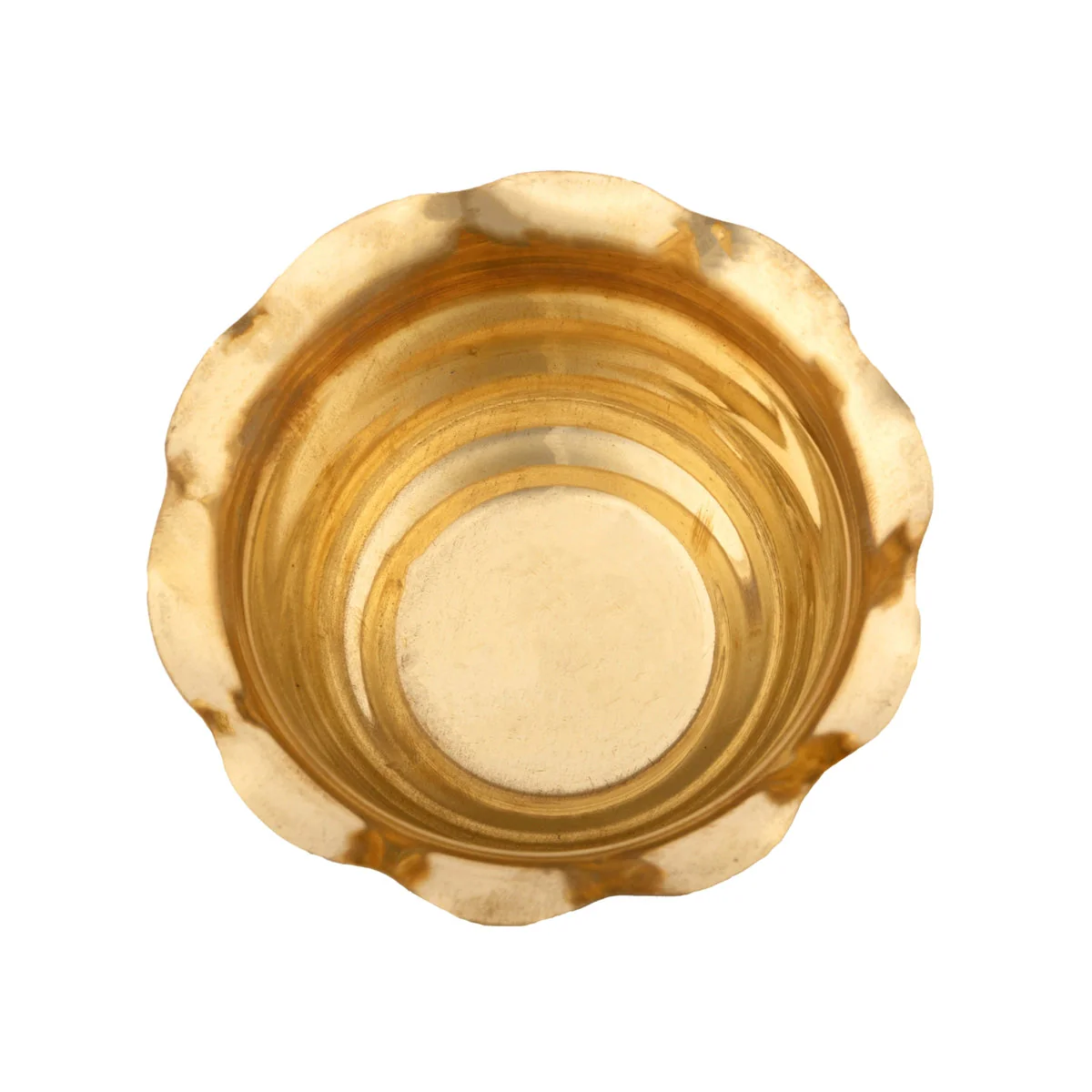 Chandan Cup With Base - 2.25 x 3.5 Inches | Pooja Bowl/ Brass Bowl/ Pooja Cup for Home/ 40 Gms Approx - Image 2