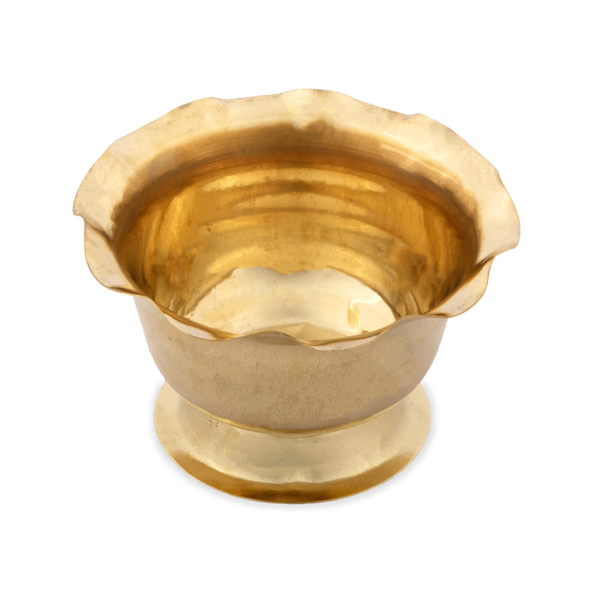 Chandan Cup With Base - 2.25 x 3.5 Inches | Pooja Bowl/ Brass Bowl/ Pooja Cup for Home/ 40 Gms Approx - Image 3