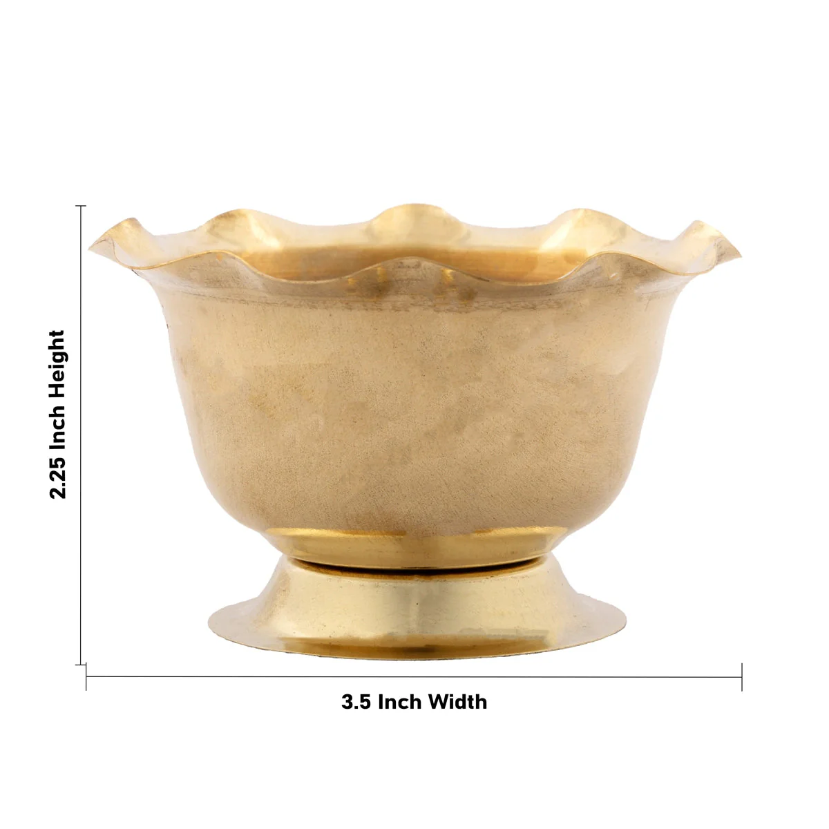 Chandan Cup With Base - 2.25 x 3.5 Inches | Pooja Bowl/ Brass Bowl/ Pooja Cup for Home/ 40 Gms Approx - Image 4