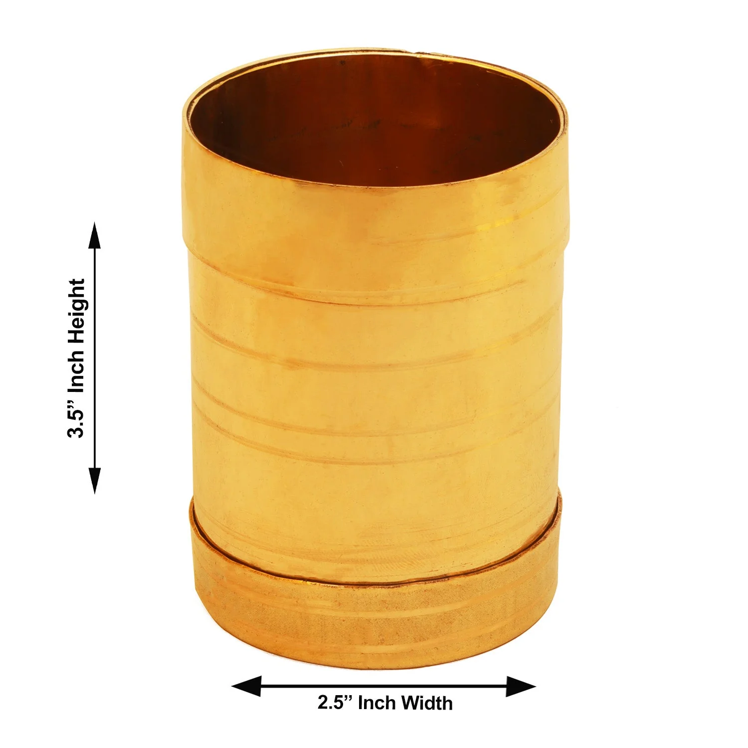 Brass Para - 3.5 x 2.5 Inches | Brass Padi/ Idangazhi/ Changazhi/ Kerala Nirapara for Home/ 160 Gms Approx - Image 2