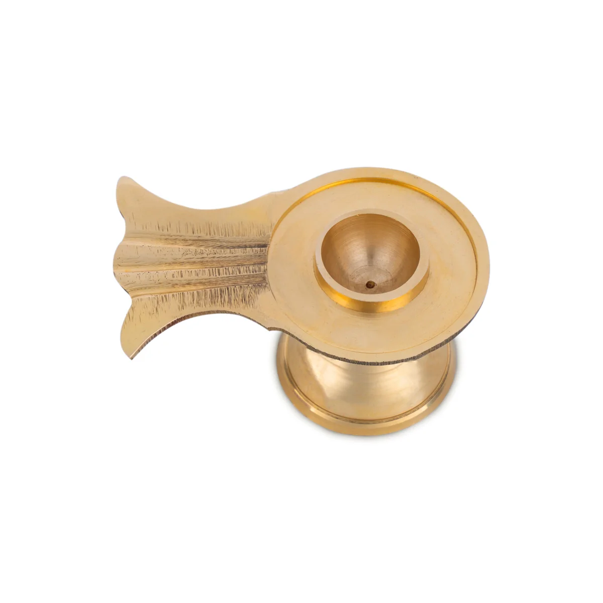 Shiv Ling Stand - 1.25 x 3.25 Inches | Brass Lingam Stand/ Shiva Lingam Stand for Pooja/ 80 Gms Approx - Image 4