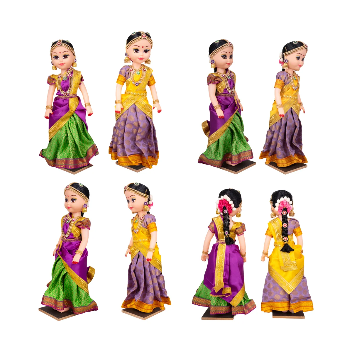 Baby Shower Function Plastic Golu Bommai Set - 16 x 5 Inches | Giri Golu Doll/ Navaratri Golu Bomma/ Gombe - Image 5