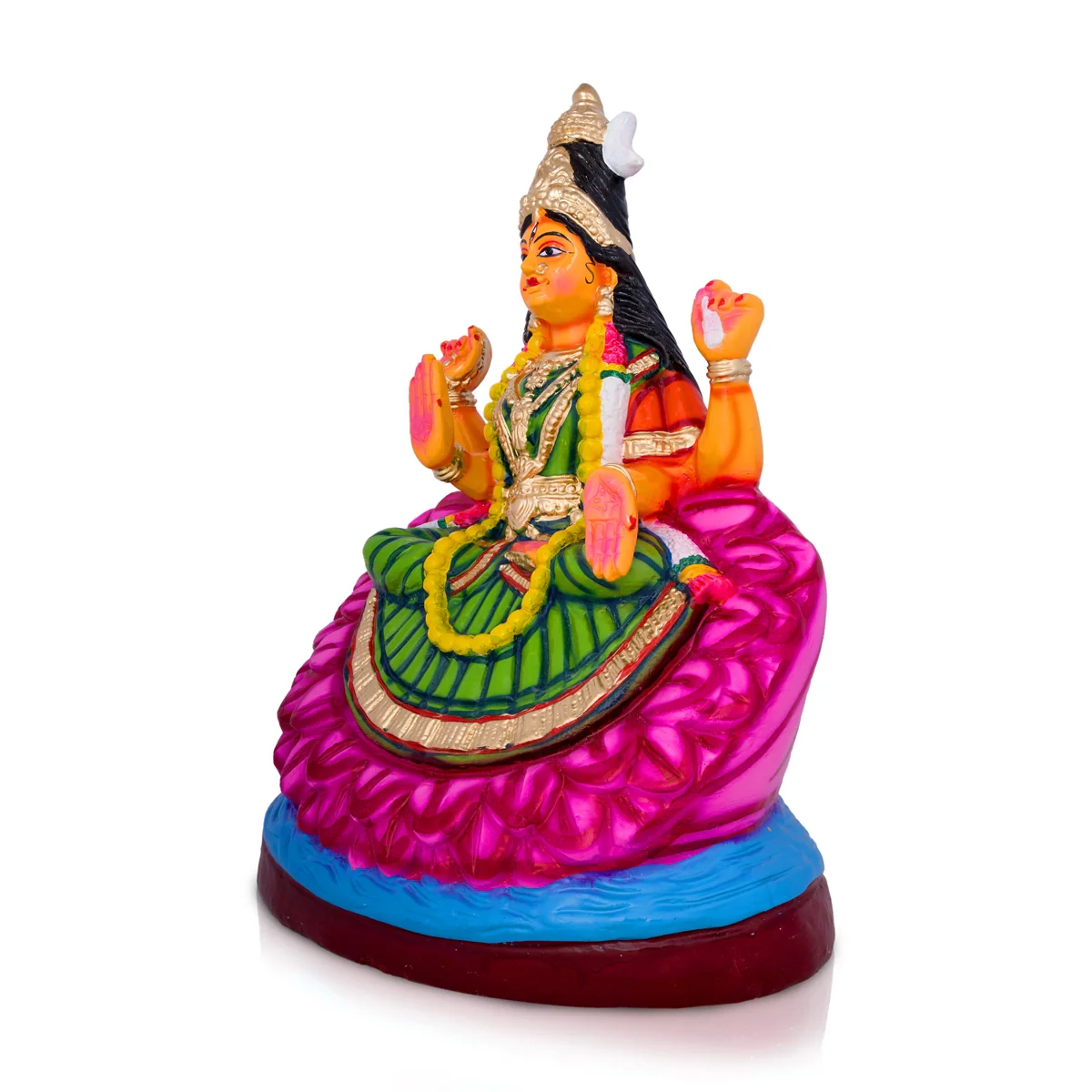 Bairavi Paper Mache Golu Bommai - 21 x 13 Inches | Giri Golu Doll/ Navaratri Golu Bomma/Gombe/Bommai - Image 3