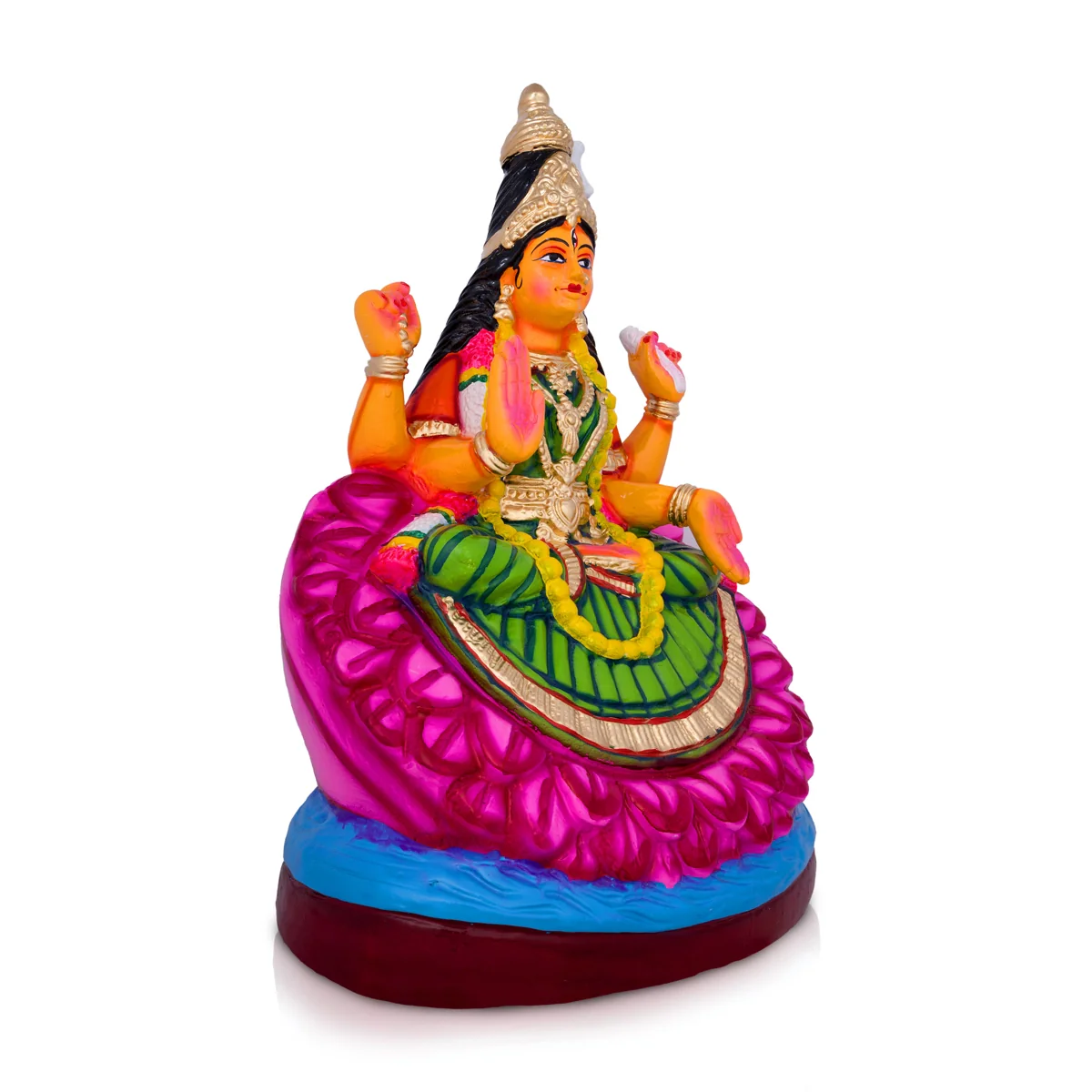 Bairavi Paper Mache Golu Bommai - 21 x 13 Inches | Giri Golu Doll/ Navaratri Golu Bomma/Gombe/Bommai - Image 4