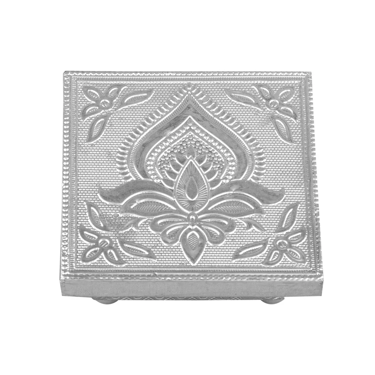Bajot - 1.5 x 4 Inches | Silver Chowki/ Manai Palagai for Pooja/ 140 Gms Approx - Image 2