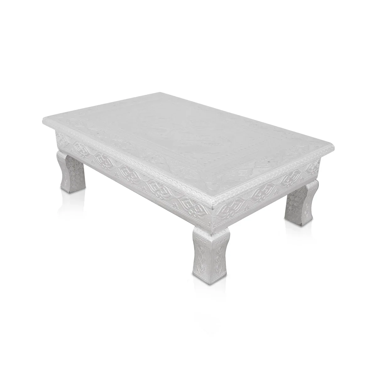 Bajot - 10 x 15 Inches | Silver Chowki/ Manai Palagai for Pooja/ 2.010 Kgs Approx - Image 3