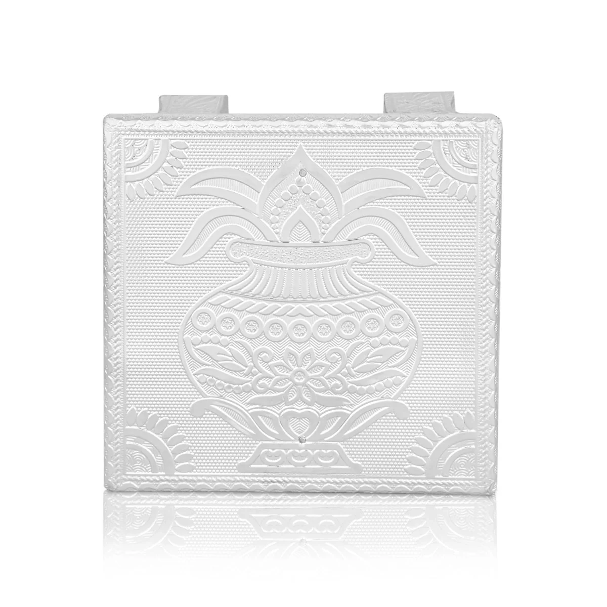 Bajot - 2 x 6 Inches | Silver Chowki/ Manai Palagai for Pooja/ 585 Gms Approx - Image 5
