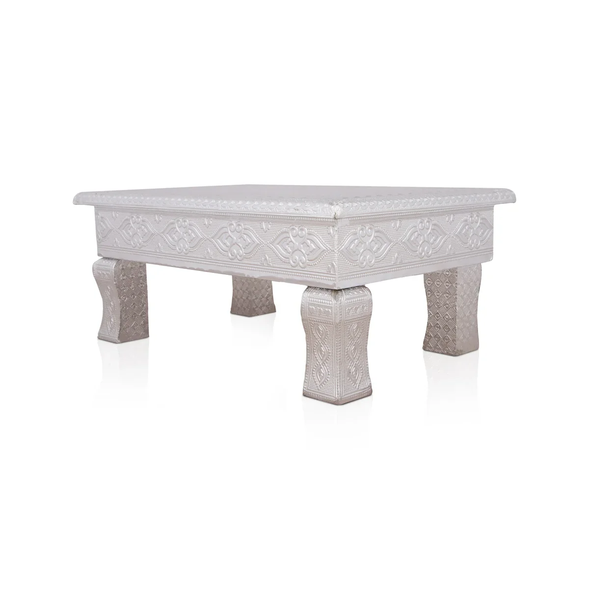 Bajot - 8 x 12 Inches | Silver Chowki/ Manai Palagai for Pooja/ 1.145 Kgs Approx - Image 2