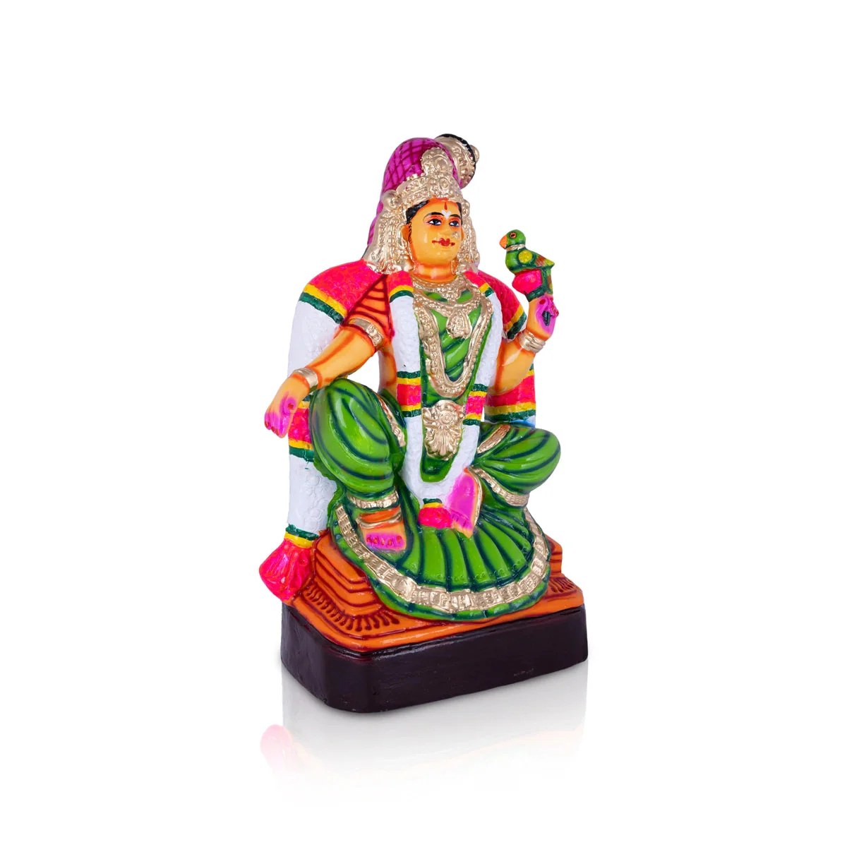 Bala Andal Statue Paper Mache Golu Bommai - 16 X 10 Inches | Navaratri Gombe/ Giri Golu Doll/ Navratri Decor - Image 2