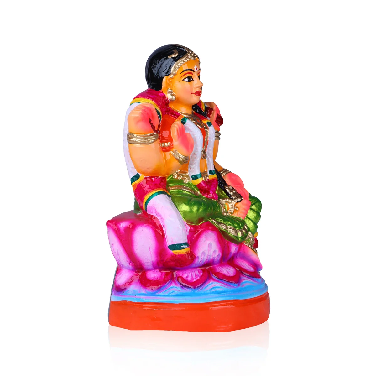 Bala Tripura Sundari Clay Golu Bommai - 10 x 5.5 Inches | Giri Golu Doll/ Navaratri Golu Bomma/Gombe/Bommai - Image 3