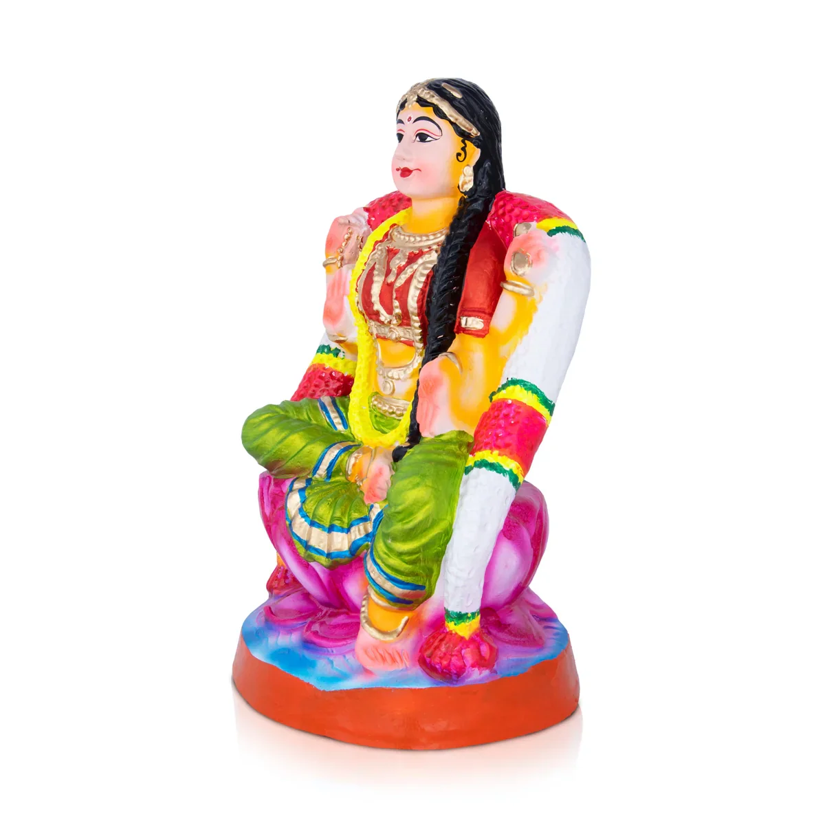 Bala Tripura Sundari Clay Golu Bommai - 10 x 5 Inches | Giri Golu Doll/ Navaratri Golu Bomma/Gombe/Bommai - Image 2