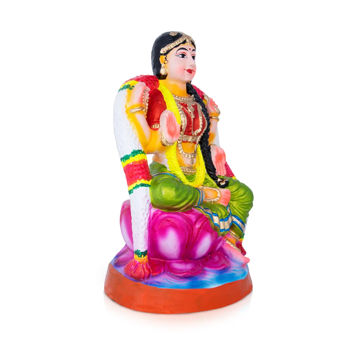 Bala Tripura Sundari Clay Golu Bommai - 10 x 5 Inches | Giri Golu Doll/ Navaratri Golu Bomma/Gombe/Bommai - Image 3