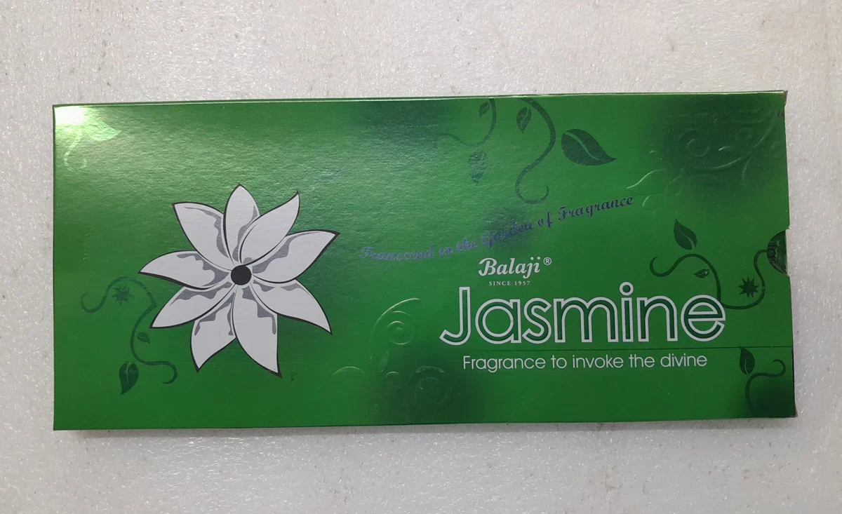 Balaji Jasmine Fragrance to invoke the Divine Incense Sticks - 25 Sticks | Agarbatti/ Agarbathi for Pooja