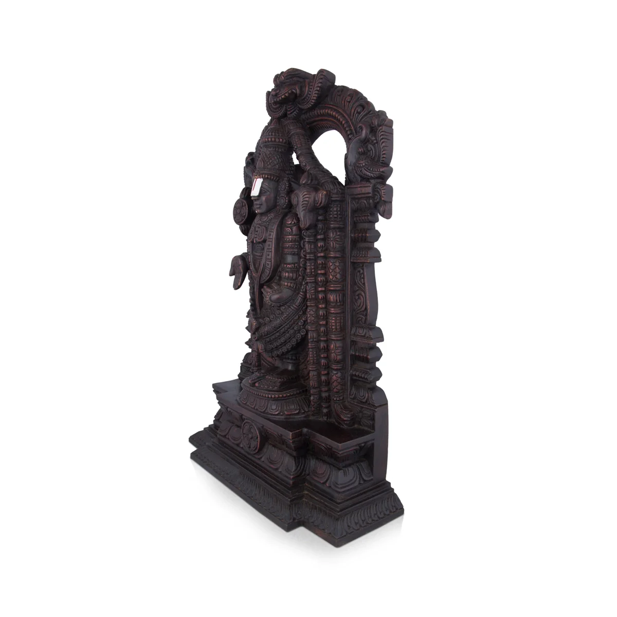 Balaji Murti - 26 x 18 Inches | Wooden Statue/ Venkateswara Idol for Pooja - Image 5