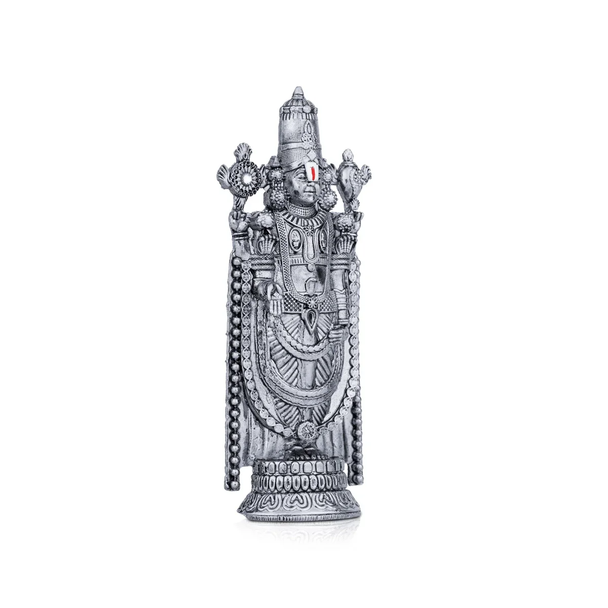 Balaji Murti - 5 x 2 Inches | Black Balaji Standing Statue/ Tirupati Balaji Idol for Pooja - Image 2