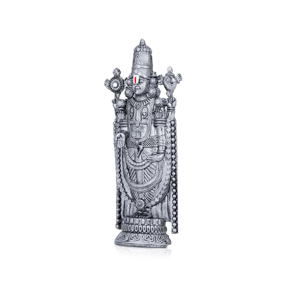 Balaji Murti - 5 x 2 Inches | Black Balaji Standing Statue/ Tirupati Balaji Idol for Pooja - Image 3