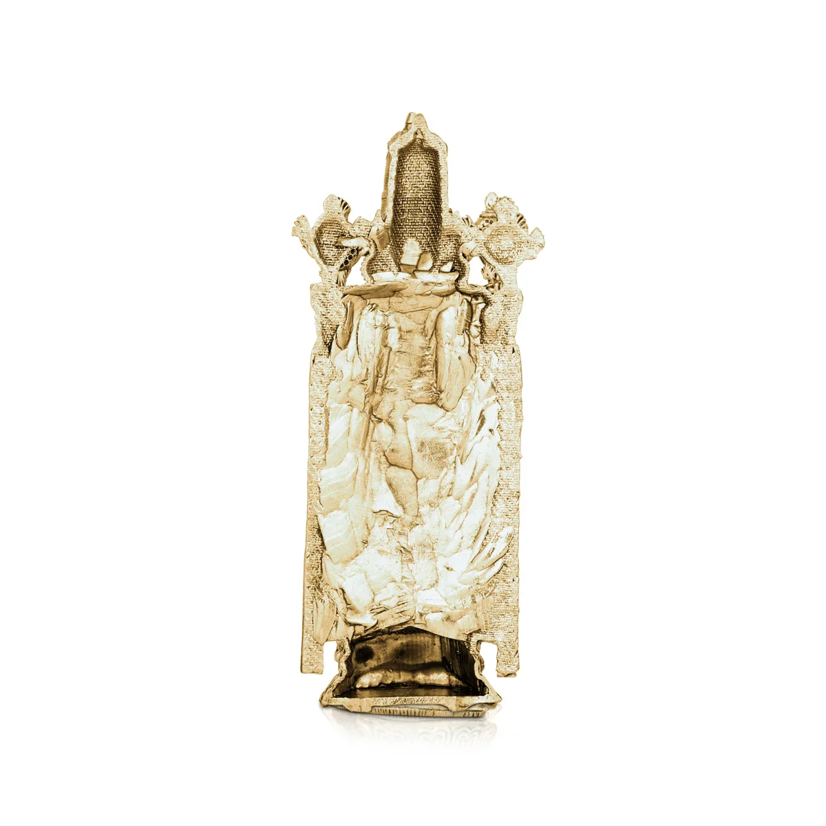 Balaji Murti - 5 x 2 Inches | Gold Polish Balaji Standing Statue/ Tirupati Balaji Idol for Pooja - Image 4