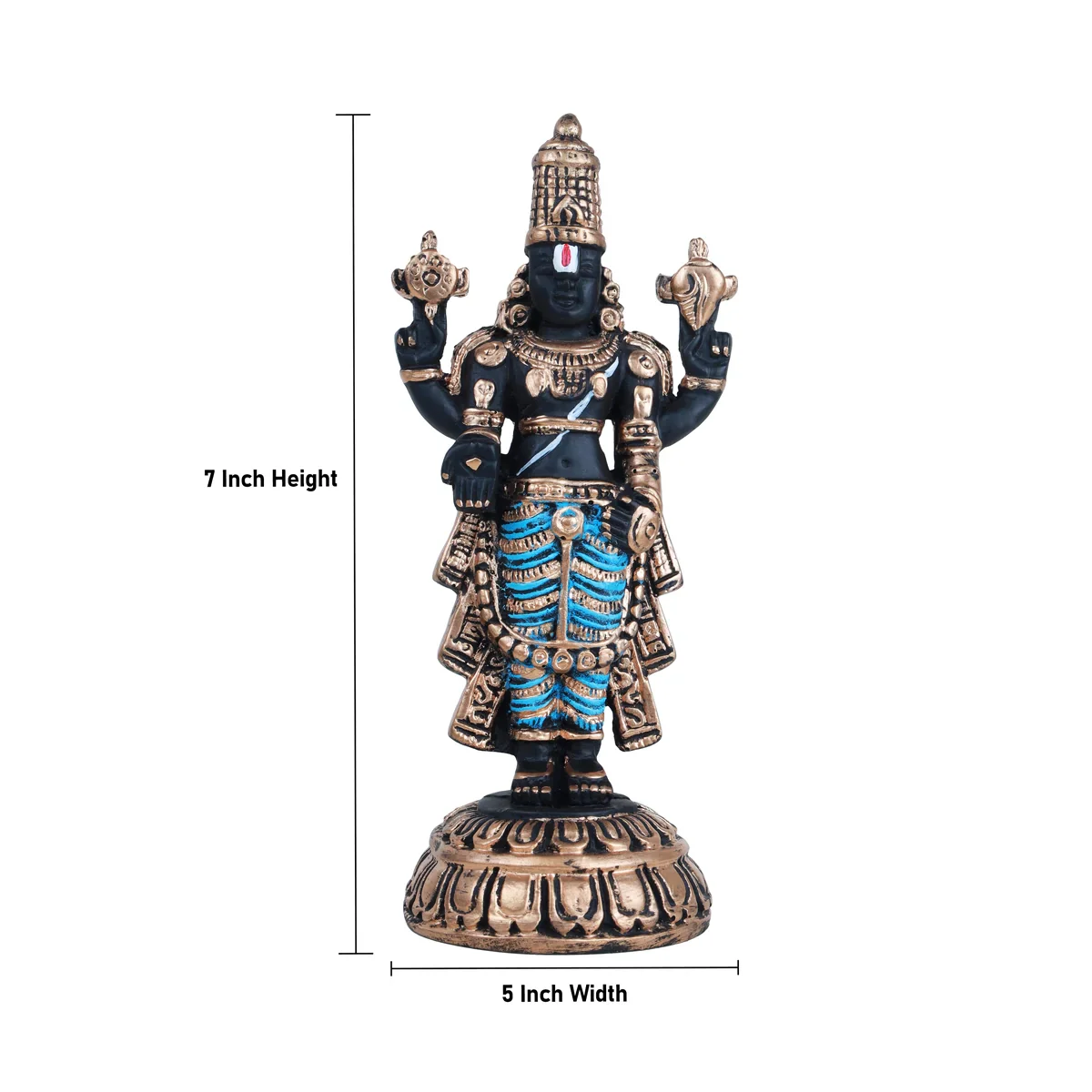 Balaji Murti - 7 x 5 Inches | Balaji Statue/ Resin Balaji Idol for Home - Image 5
