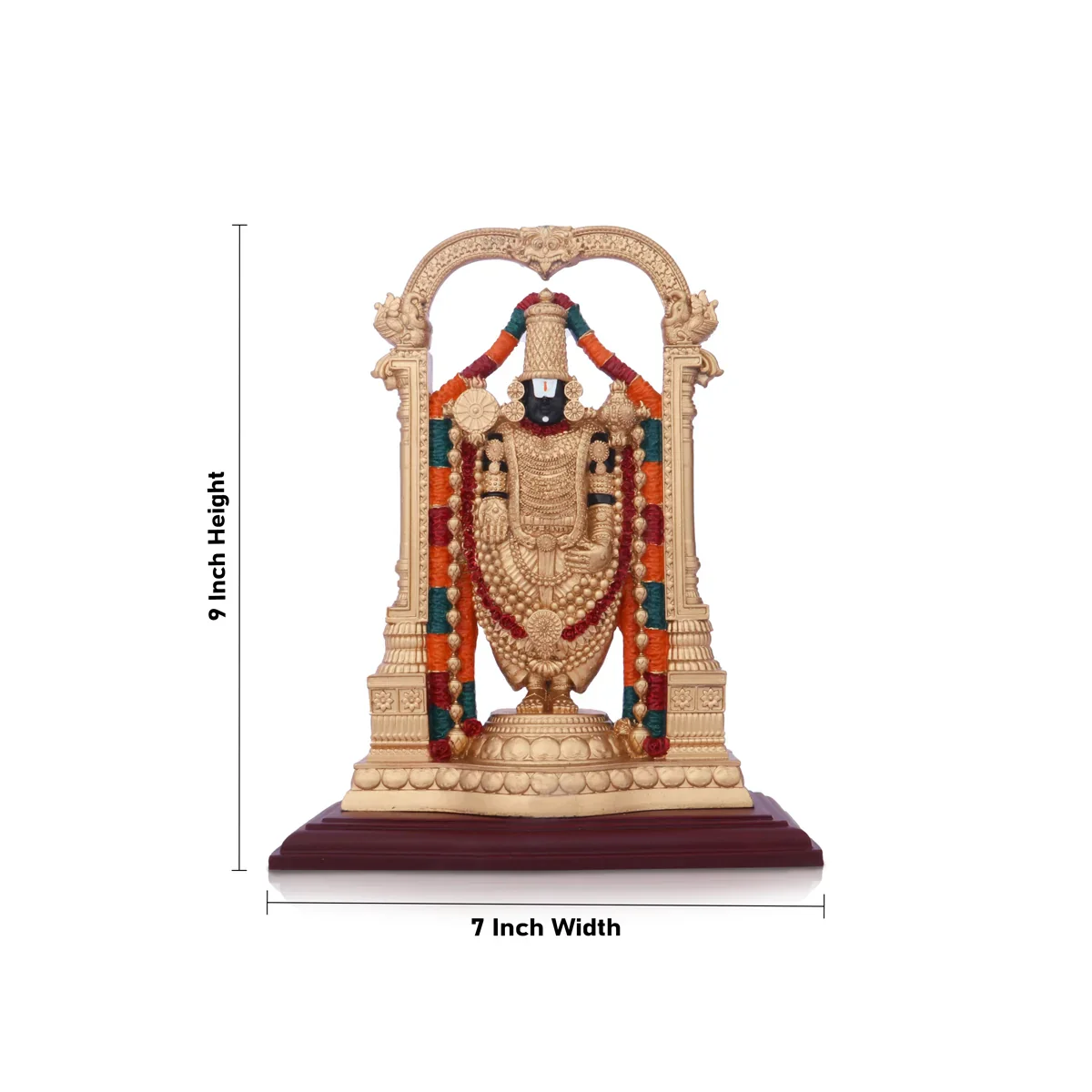 Balaji Murti - 9 x 7 Inches | Balaji Statue/ Resin Balaji Idol for Home - Image 6