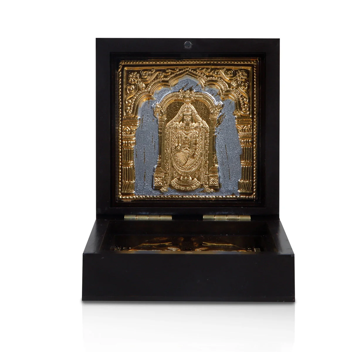 Balaji Murti Design Pooja Box - 4 X 3 X 3 Inches | Puja Box/ Charan Paduka Box For Pooja & Devotional Gifting - Image 4