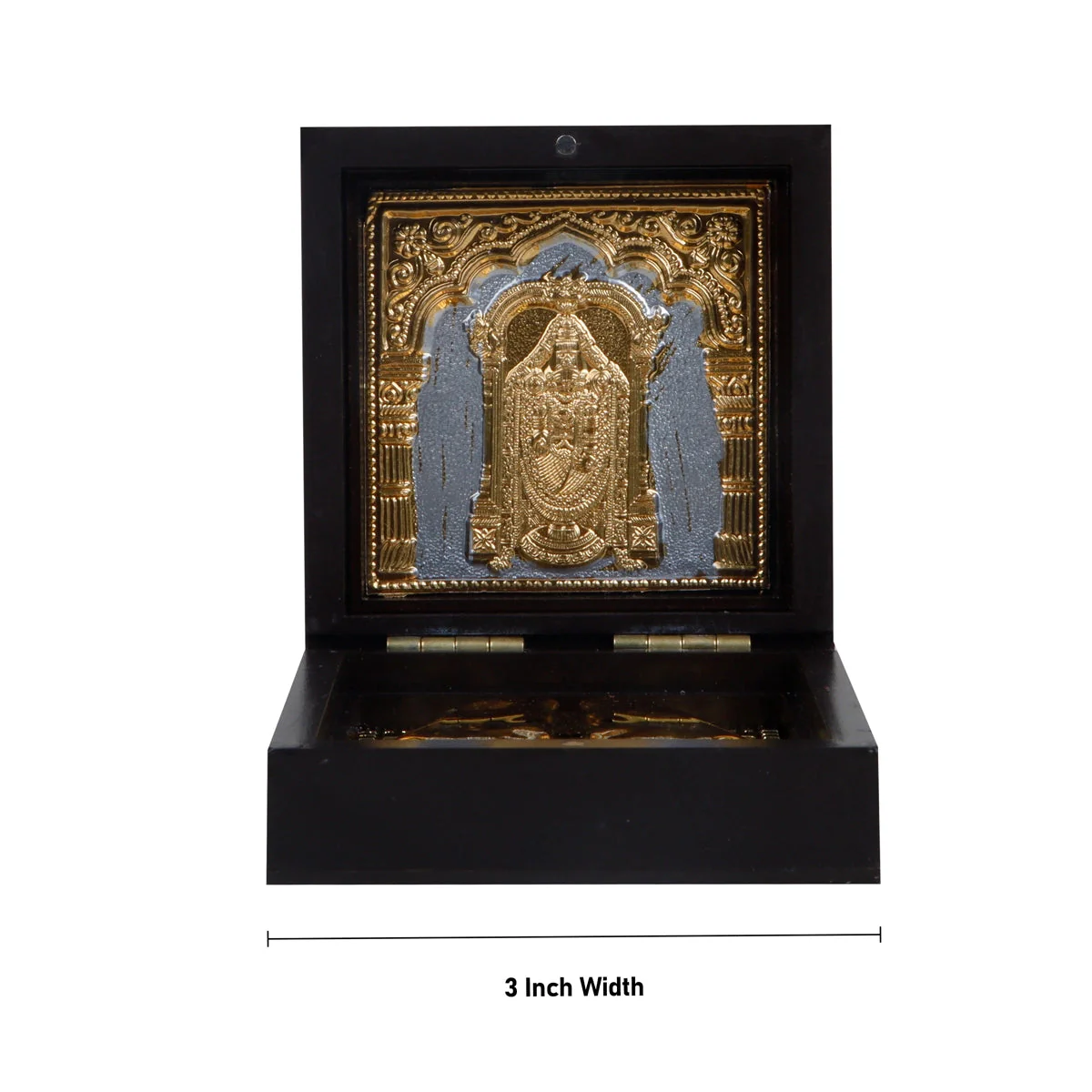 Balaji Murti Design Pooja Box - 4 X 3 X 3 Inches | Puja Box/ Charan Paduka Box For Pooja & Devotional Gifting - Image 5