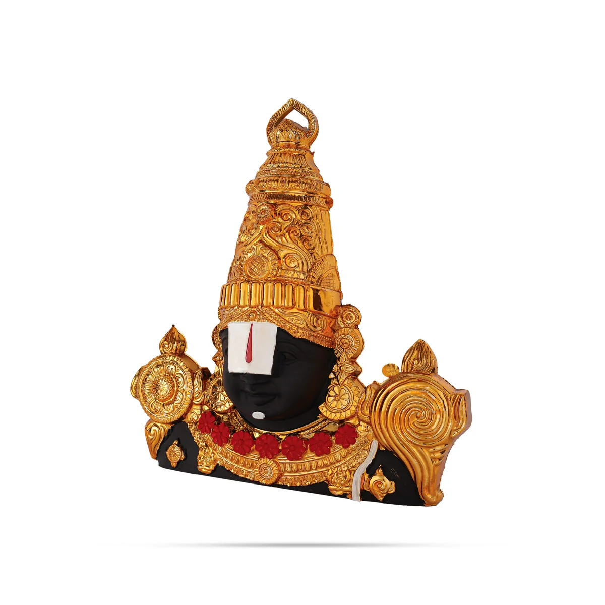 Balaji Murti Head Wall Hanging - 13 X 12.5 Inches | Gold Wall Hanger/ Plastic Wall Decoration For Home - Image 2