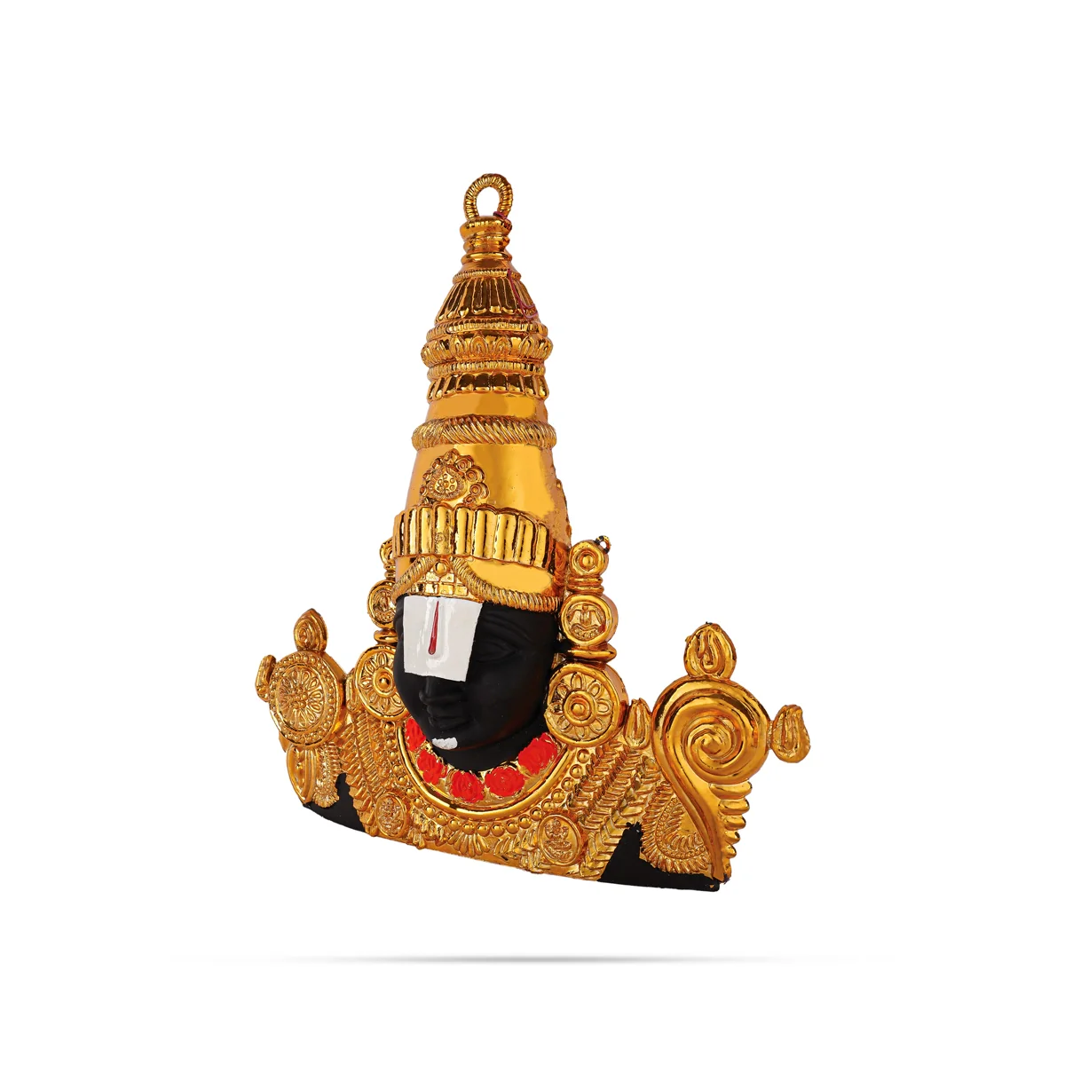 Balaji Murti Head Wall Hanging - 15.5 X 14.5 Inches | Gold Colour Wall Hanger/Plastic Wall Decoration For Home - Image 2